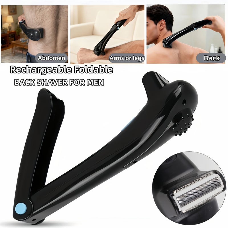 ماكينة حلاقة الظهر اللاسلكية ذاتية التكيف USB للرجال، أداة حلاقة محمولة للسفر - Image 4