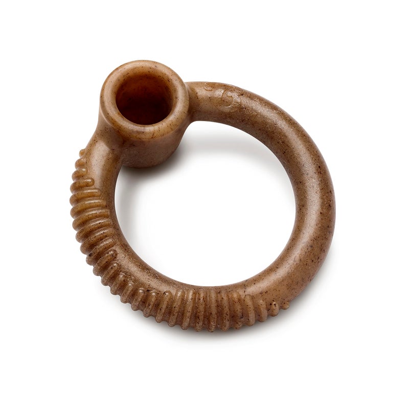 Benebone Ring Durable Dog Chew Toy for Aggressive Chewers Real Bacon Made in USA Medium - Image 2