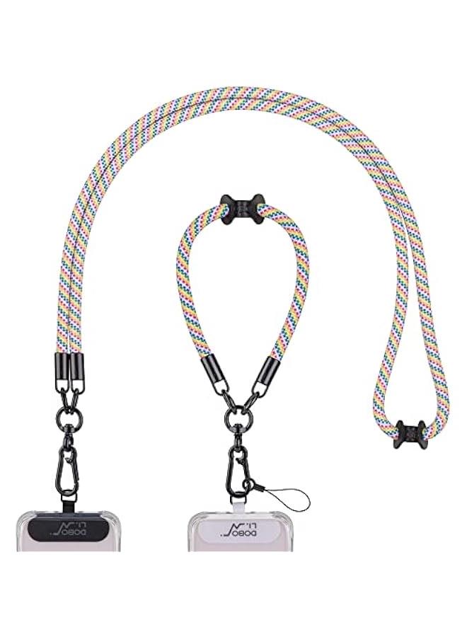 Phone Lanyard,Phone Strap,Wrist Lanyard,Lanyards For Keys,Keychains For Women,Nylon Adjustable Shoulder Neck,Universal Cell Phone Lanyard for All Smartphone,Travel Essentials - Image 1