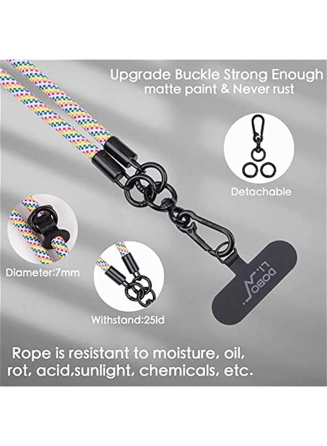 Phone Lanyard,Phone Strap,Wrist Lanyard,Lanyards For Keys,Keychains For Women,Nylon Adjustable Shoulder Neck,Universal Cell Phone Lanyard for All Smartphone,Travel Essentials - Image 3