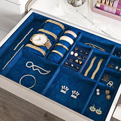 ReWallpaper Royal Blue Velvet Wallpaper Textured Dark Blue Wallpaper Peel and Stick for Bedroom Removable Luxury Velvet Fabric Wall Paper Decorative Contact Paper for Drawer Liner Crafts 17.5inx6.5ft - Image 4