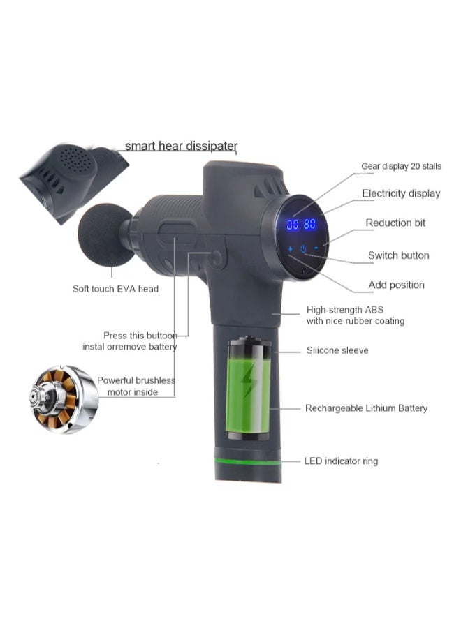 Deep Layer Muscle Fitness Electric Film Massage Gun - Image 3
