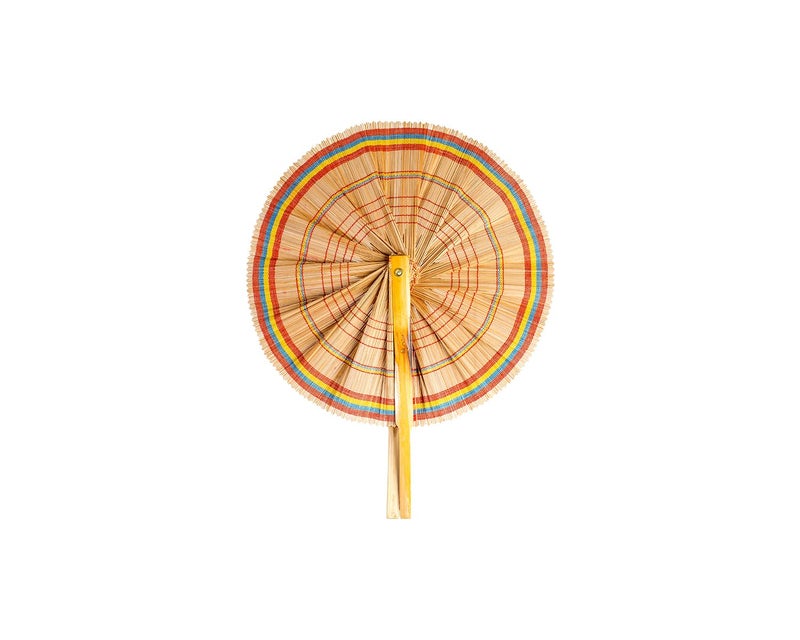 Kizzi Hand Made Folding Fans Handheld Fans Bamboo Fan Handcrafted Hand Fan Set 2 - Image 2