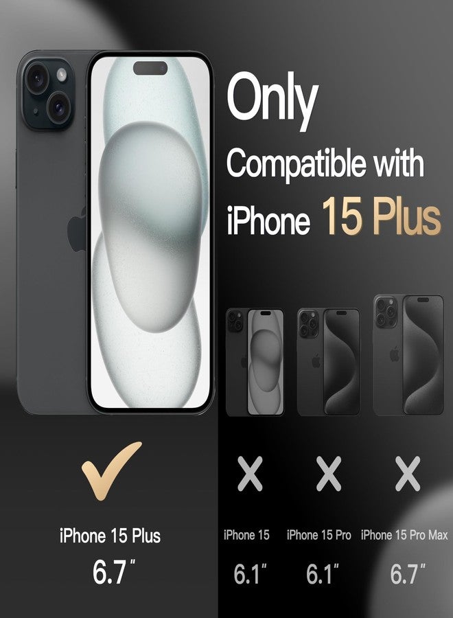 جي تيك جراب JETech لهاتف iPhone 15 Plus مقاس 6.7 بوصة، حماية متينة مزدوجة الطبقات، غطاء هاتف واقٍ مقاوم للصدمات مع ظهر غير لامع (أسود) - Image 2