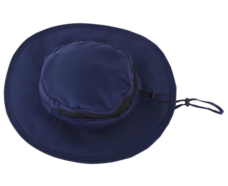 Connectyle Boys Summer Beach Hat Wide Brim Adjustable, Navy, 4-6T - Image 2
