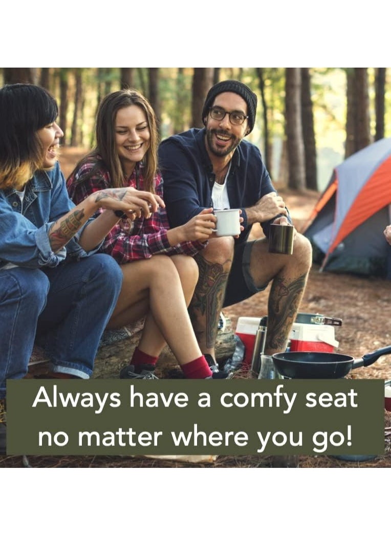 SNW - Compact Folding Camping Chair - Lightweight Portable Backpacking Chairs - High Strength Canvas Folding Chair - Lightweight Compact Hiking Chair - Image 1