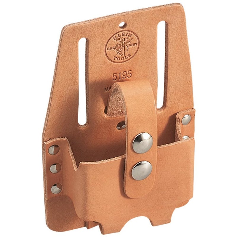 Klein Tools 5195 Tape Measure Holder, Leather, Medium - Image 1