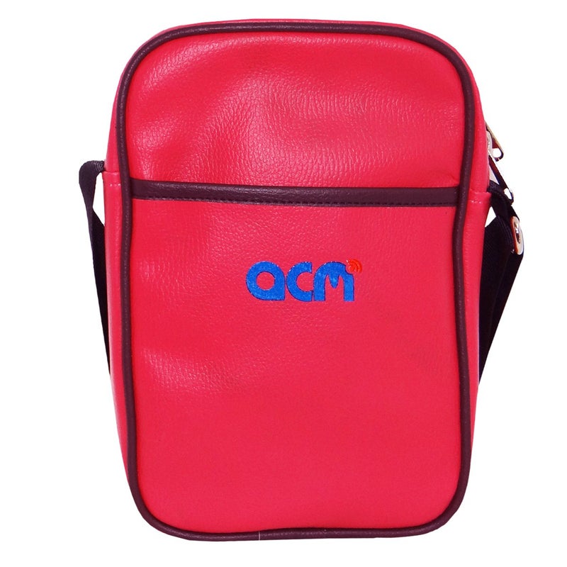 ACM Premium Soft Padded Shoulder Sling Bag Compatible with Alcatel Smart Tab 7 Carrying Case Dark Pink - Image 4