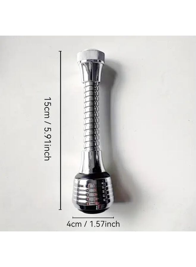 360 Degree Rotating Kitchen Sink Faucet Spray Nozzle Silvery Splash Proof Water Saving - Image 4