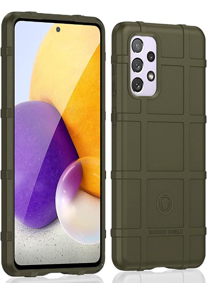 RUGGED SHIELD for Samsung A73 5G Case,Shockproof Galaxy A73 Case, Heavy Duty Drop Protective Samsung Galaxy A73 5G Phone Case, Anti-Scratch Tough Slim TPU Bumper Phone Cover-Green - Image 1