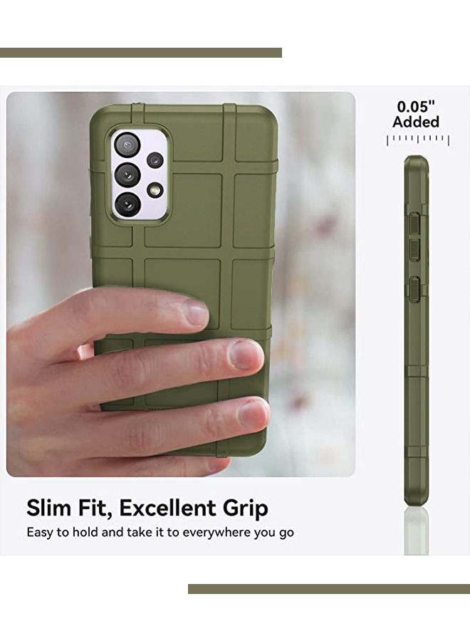 RUGGED SHIELD for Samsung A73 5G Case,Shockproof Galaxy A73 Case, Heavy Duty Drop Protective Samsung Galaxy A73 5G Phone Case, Anti-Scratch Tough Slim TPU Bumper Phone Cover-Green - Image 4