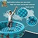 10Leccion Dinosaur Inflatable Baby Pool Small Toddler Blow Up 3 Rings Round Pad Pool OutdoorIndoor Play Center with Ball Pit Toys 48x12 - Image 4