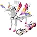liluwushe Unicorn Collision Transforming Cars Toy 2 in 1 Magnetic Cars Collision Transform into unicorn toy for Boys Girls Age 312 magnetic robo car set Party Gift for Birthday Christmas Dazzle Pink - Image 3