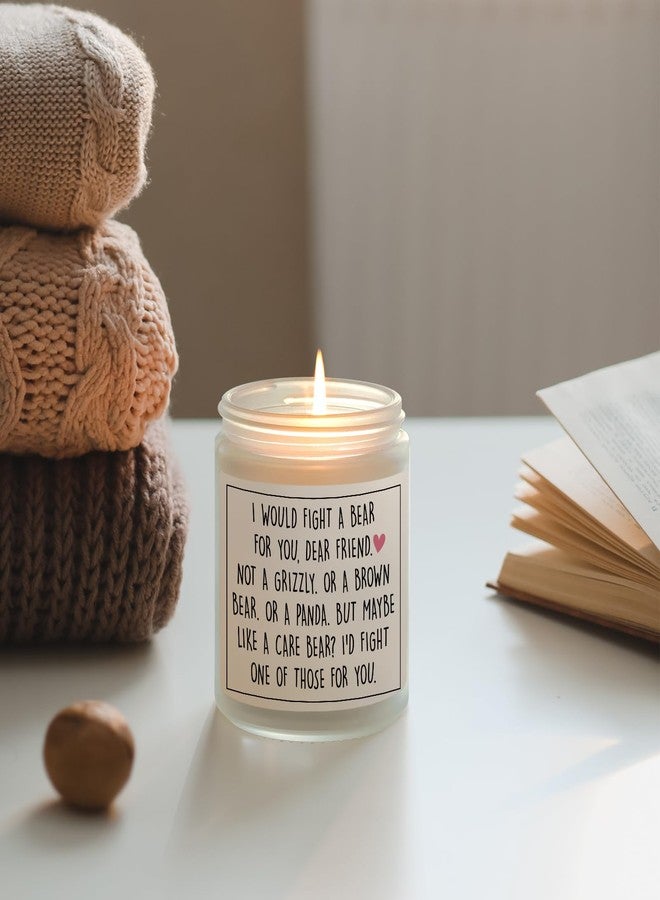 PETALSUN Best Friend Birthday Gifts for Women, Mothers Day Gifts for Friend, Friendship Gift for Women- Handmade Lavender Natural Soy Wax Candle (7oz)- Funny Best Friends Candle for Bestie, BFF - Image 3