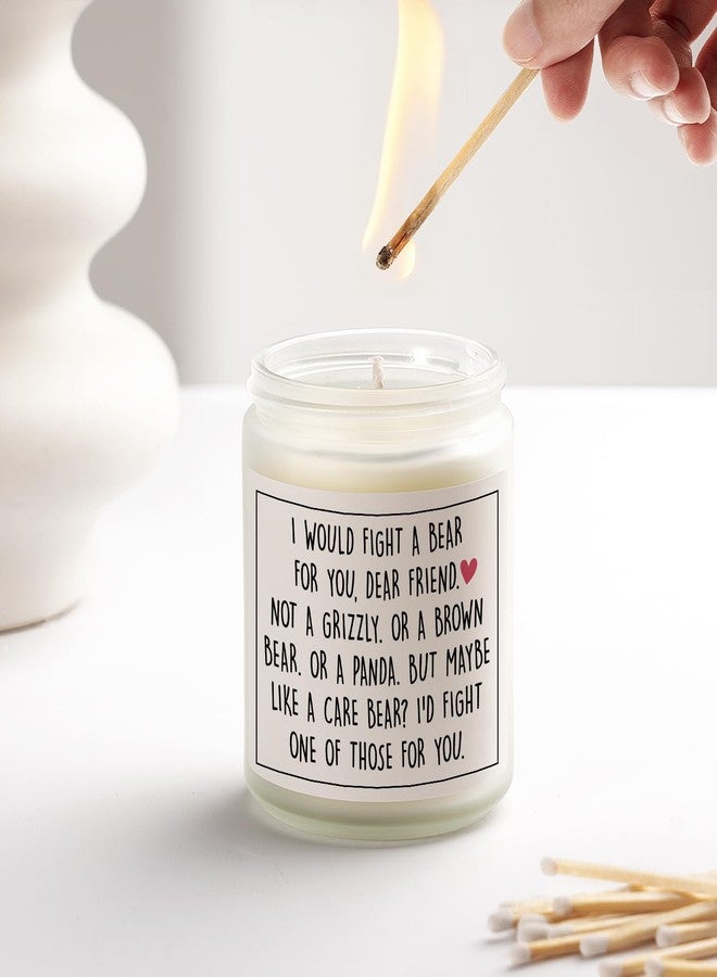 PETALSUN Best Friend Birthday Gifts for Women, Mothers Day Gifts for Friend, Friendship Gift for Women- Handmade Lavender Natural Soy Wax Candle (7oz)- Funny Best Friends Candle for Bestie, BFF - Image 4