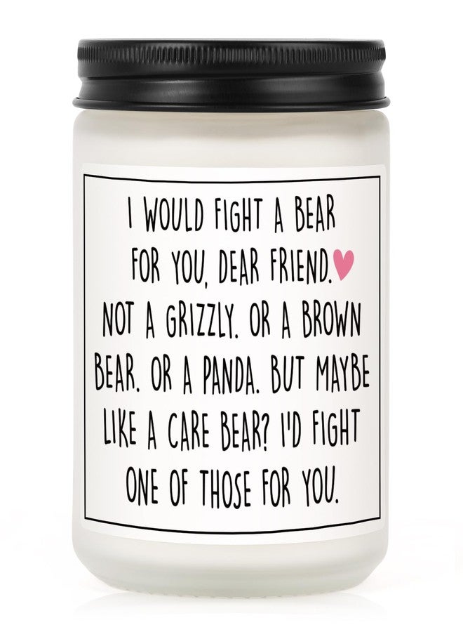 PETALSUN Best Friend Birthday Gifts for Women, Mothers Day Gifts for Friend, Friendship Gift for Women- Handmade Lavender Natural Soy Wax Candle (7oz)- Funny Best Friends Candle for Bestie, BFF - Image 1