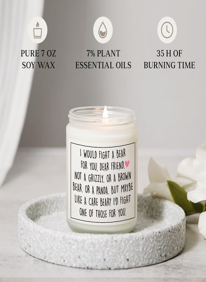 PETALSUN Best Friend Birthday Gifts for Women, Mothers Day Gifts for Friend, Friendship Gift for Women- Handmade Lavender Natural Soy Wax Candle (7oz)- Funny Best Friends Candle for Bestie, BFF - Image 5