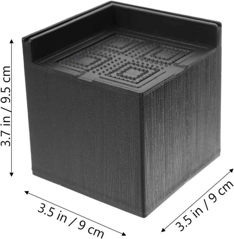 Furniture Leg Risers 4Pcs Mattress Square Heightening Furniture Foot Riser for Cabinets, Tables, Sofas - Image 2