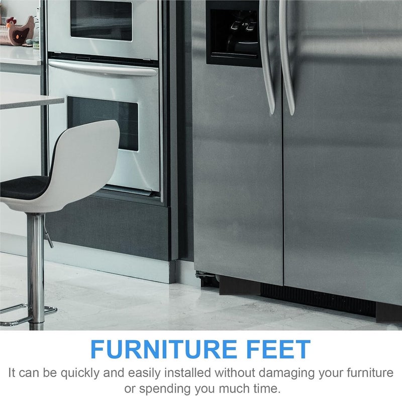 Furniture Leg Risers 4Pcs Mattress Square Heightening Furniture Foot Riser for Cabinets, Tables, Sofas - Image 4