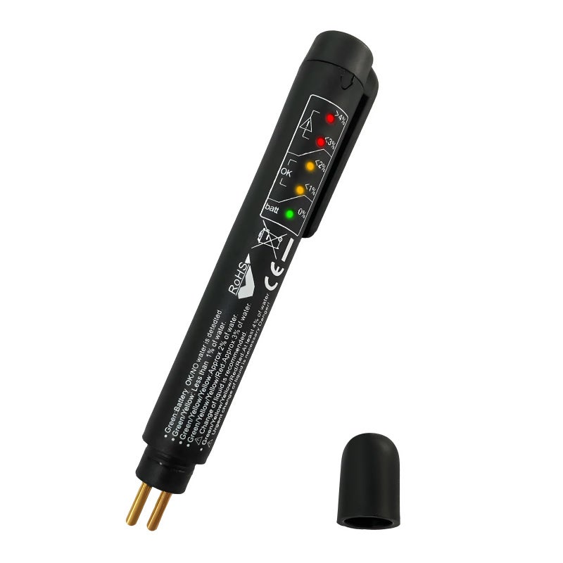FSTURIOS Brake Fluid Liquid Tester Pen DOT 3 DOT 4 DOT 51 Brake Fluid Diagnostic Testing Pen Vehicle HighPrecision Hydraulic Liquid Oil Moisture Analyzer with 5 LED Indicators - Image 3