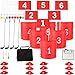 Spaluck Backyard Game Golf Yard Game for Practice with 4 Clubs 6 Hole for Men Women Family Outdoor Indoor Lawn Park Beach - Image 2