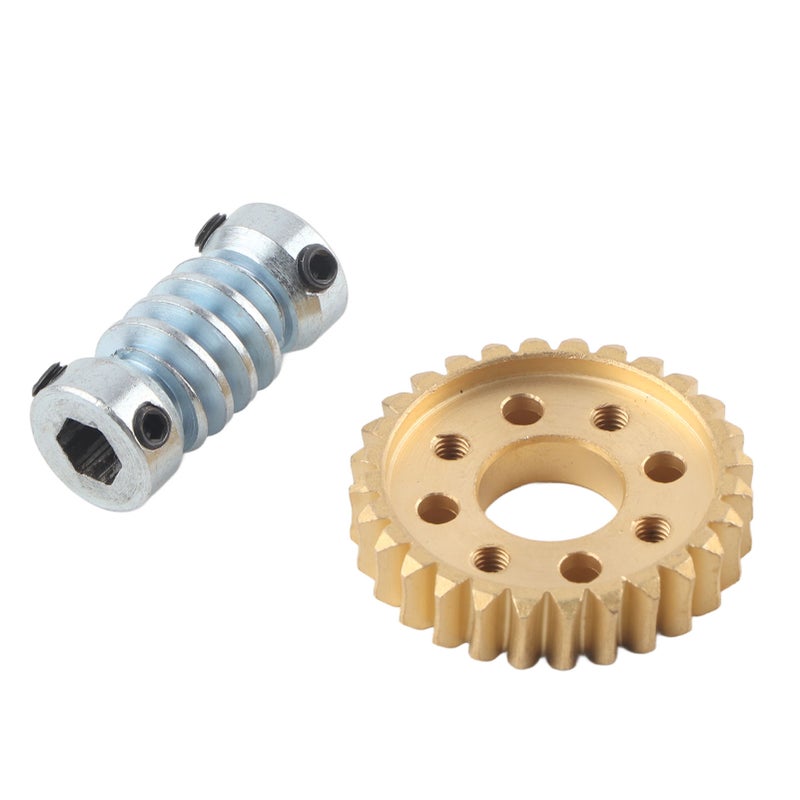Worm Speed Reducer 28:1 Reduction Ratio Motor Internal Drive Accessories with 28 Teeth Worm Wheel 6mm Bore Gear Shaft - Image 5