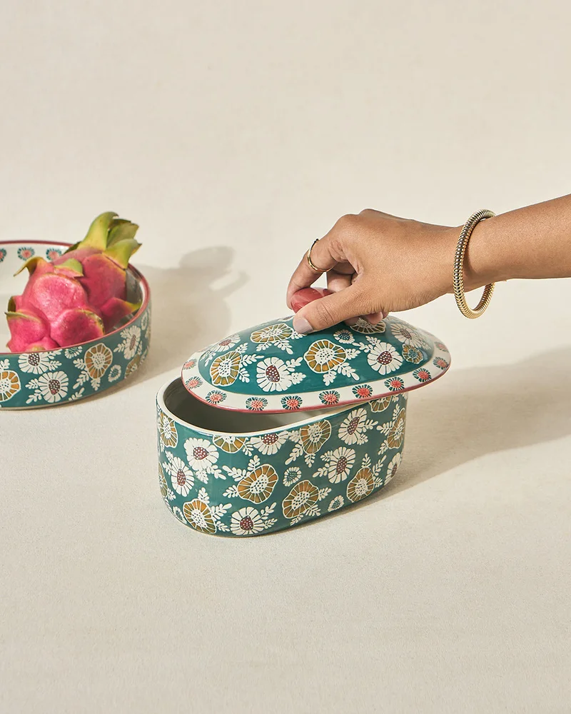 Chumbak Wildflower Casserole, 900ml | Lost in Paradise