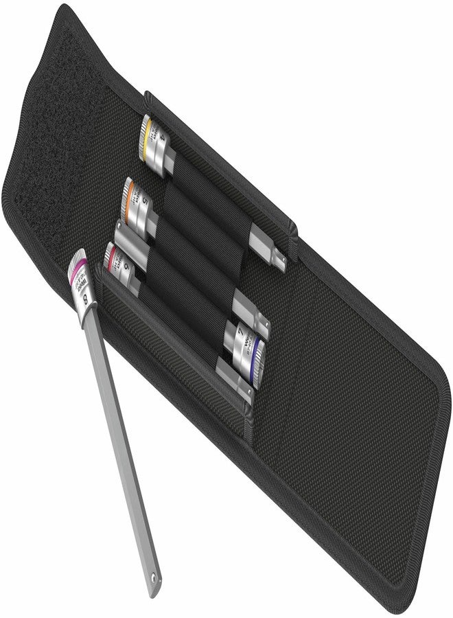 Wera - 5003345001 5Piece 100mm Long 1/4" Sq. Drive Holding Function Hex Socket Set, 003345 - Image 2