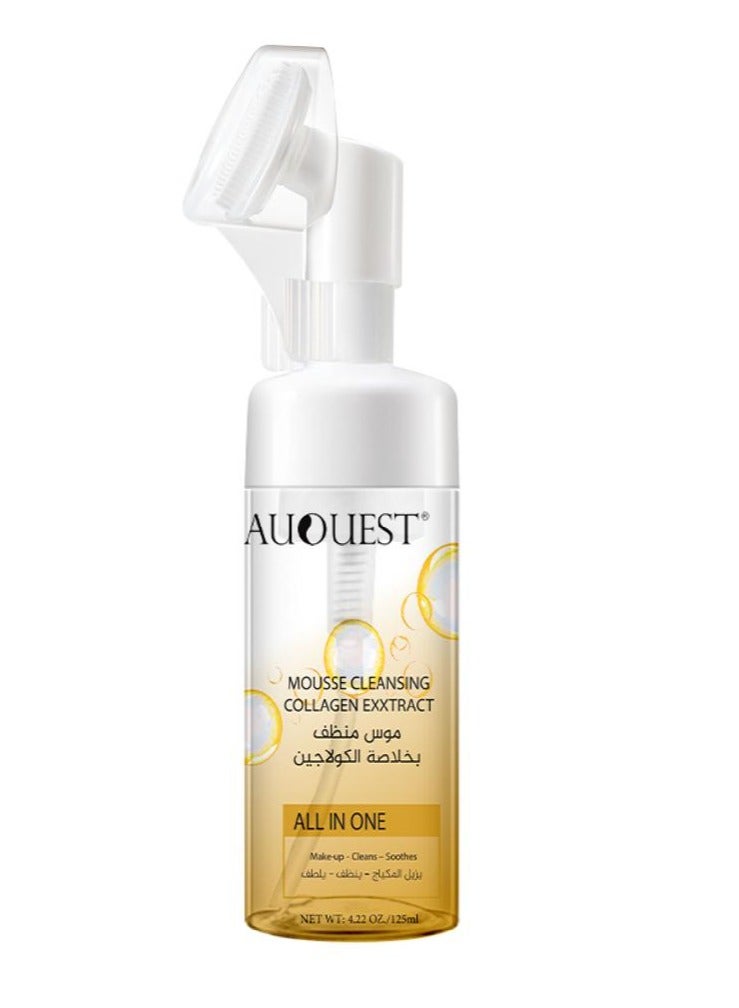 Cleansing mousse with collagen extract removes makeup and soothes cleanser 125ml