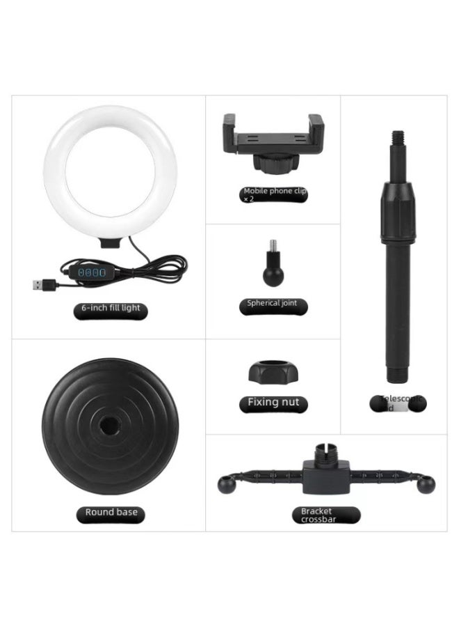 Portable 6-Inch Ring Light with Adjustable Phone Stand – Enhance Your Videos & Makeup Tutorials - Image 2