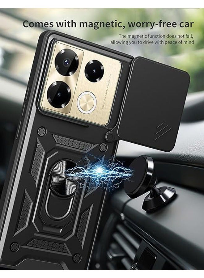 عام متوافقة مع حافظة هاتف Infinix Note 40 Pro 5G بغطاء منزلق لعدسات الكاميرا المتوافقة مع Infinix Note 40 Pro. - Image 4