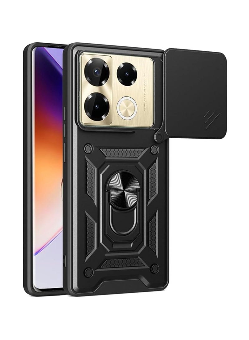 عام متوافقة مع حافظة هاتف Infinix Note 40 Pro 5G بغطاء منزلق لعدسات الكاميرا المتوافقة مع Infinix Note 40 Pro. - Image 1