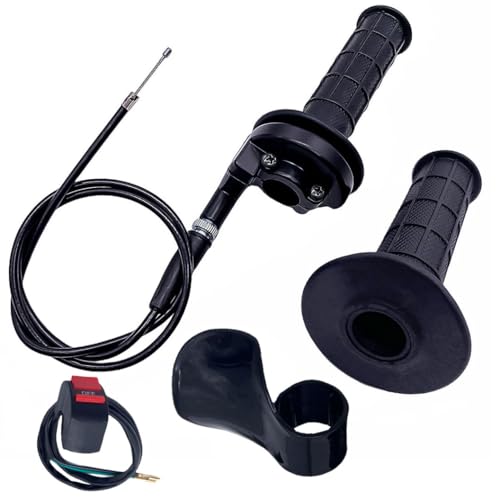 Aniro Moto Auto-Moto Twist Throttle Cable Housing Grips Set for Mini Bike Pit Bike Dirt Bike MOTOVOX MBX10 MBX11 and Warrior MB165 MB200 5.5HP 6.5HP196cc - Image 1