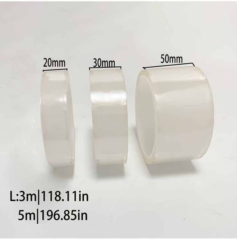 Heavy Duty Nano Tape 118.11in Strong Adhesive Transparent Removable for Home Office - Image 2