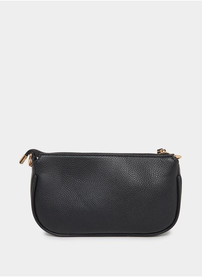 Styli Styli Crossbody Bag with Adjustable Strap and Chain Detail  - Image 2