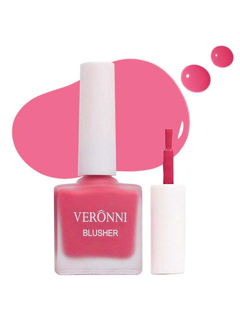 VERONNI VERONNI Liquid Blush Fruit Juice Liquid BlusherVegan Face Blush Waterproof Long Lasting BlushesCrueltyFree with Shimmery Finish 401 