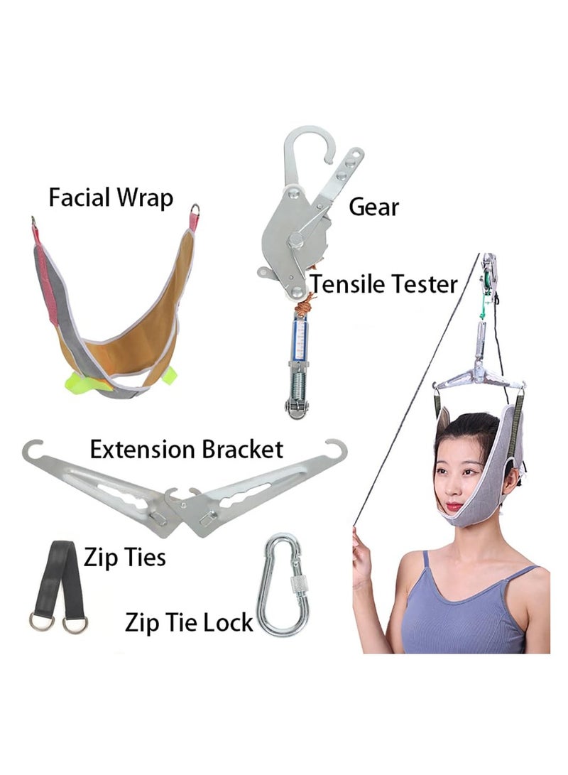 Generic Portable Neck Stretcher Hammock for Neck Pain Relief - Chiropractic Decompression Tool for Spine Health, Ideal for Physical Therapy and Neck Decompression (Hook Mounted)  - Image 5
