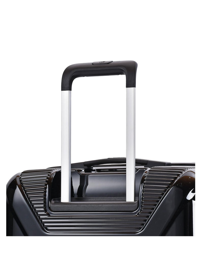 eminent hard case travel bag large luggage trolley polycarbonate lightweight suitcase 4 quiet double spinner wheels with tsa lock kj84 black - Image 5