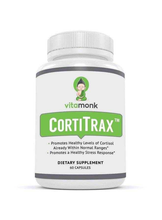 VitaMonk Cortitrax Bioenhanced Natural Cortisol Blocker Doctor Formulated Cortisol Manager Cortisol Support & Cortisol Reducer (Already Within Normal Ranges) 60 Capsule Cortisol Supplement - Image 1