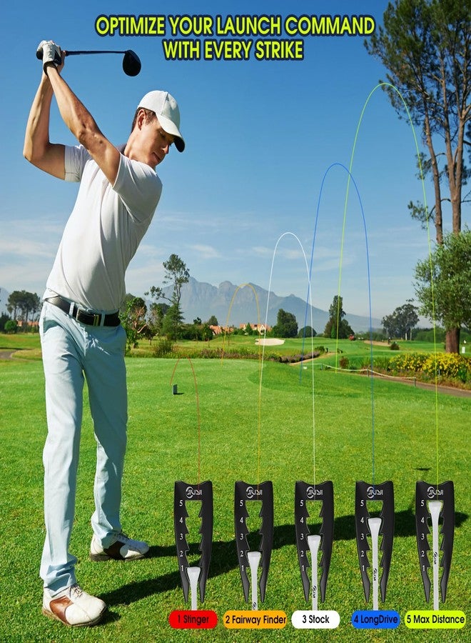 JIUYIBC Adjustable Golf Tee Height Tool, Universal Fit for Wooden & Plastic Tees, Consistent Tee Height Setter for Drivers, Fairway Woods & Irons, Durable Zinc Alloy Golf Training Aid - Image 4