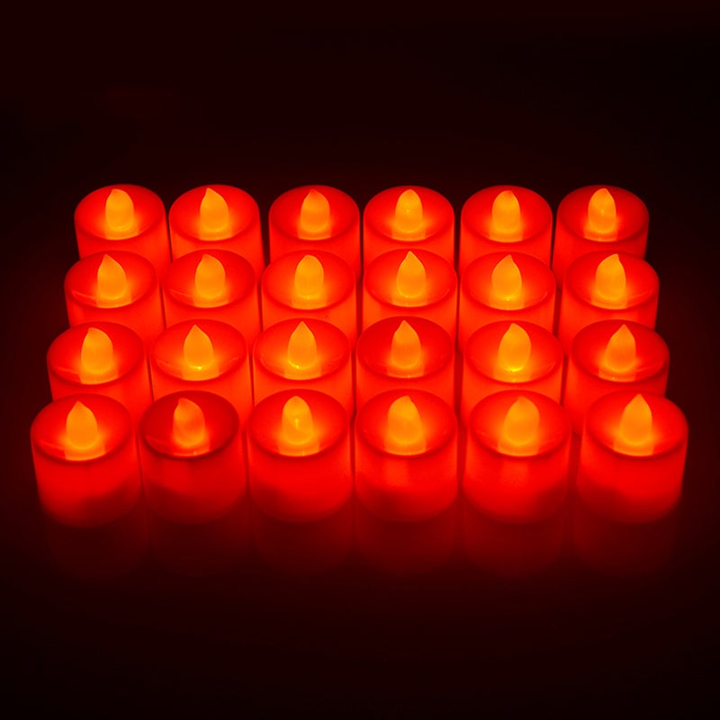 24PCS Simulation Candles Electronic Romantic Candle Light for Marriage Proposal Party Decoration - Image 2