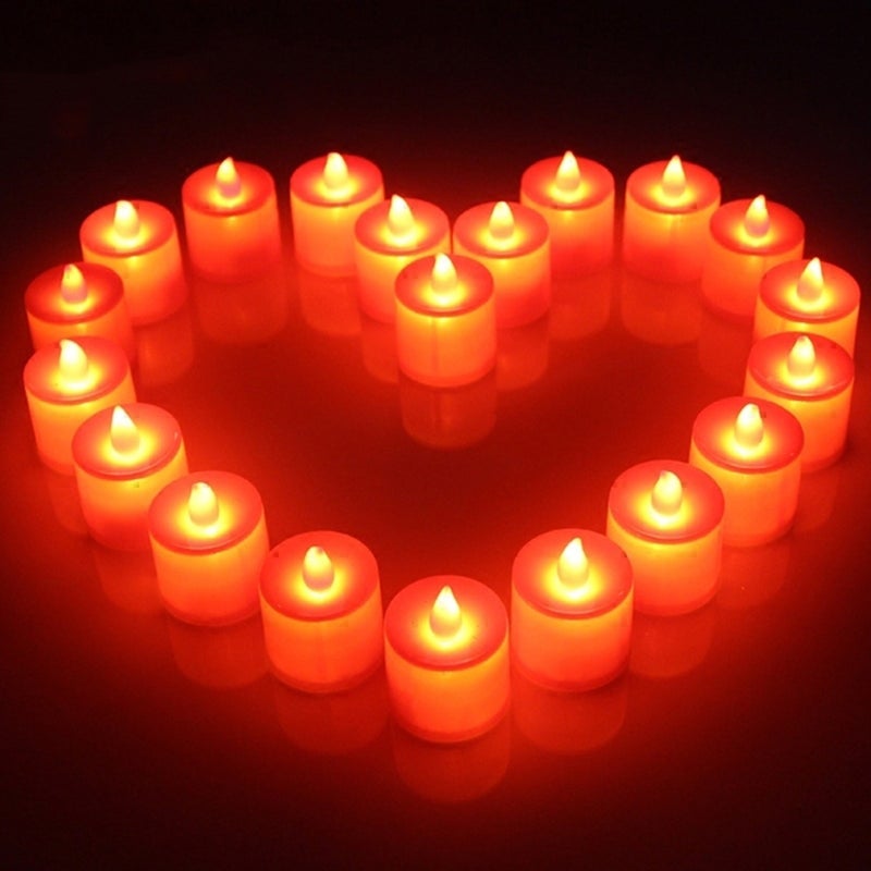 24PCS Simulation Candles Electronic Romantic Candle Light for Marriage Proposal Party Decoration - Image 5