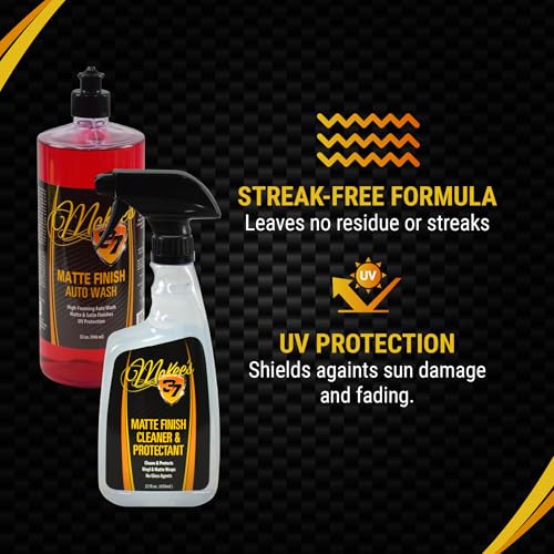 McKee's 37 - Matte Finish Care Kit - Matte Car Wash Soap Kit w/ Auto Wash, Cleaner & Protectant, 3 Microfiber Towels & Wash Mitt - Image 3