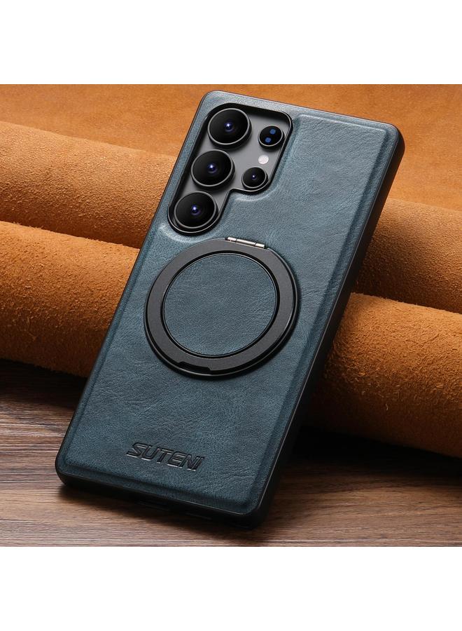 Suteni Case For Samsung Galaxy S23 Ultra 5G G3 Oil Wax 360 Rotation Holder MagSafe Back Phone Case - Image 1