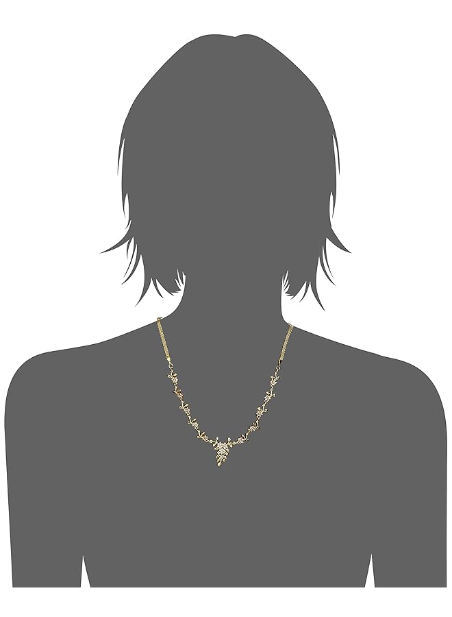 إيروريكس طقم قلادة ألماس أمريكي مطلي بالذهب للنساء - Image 4