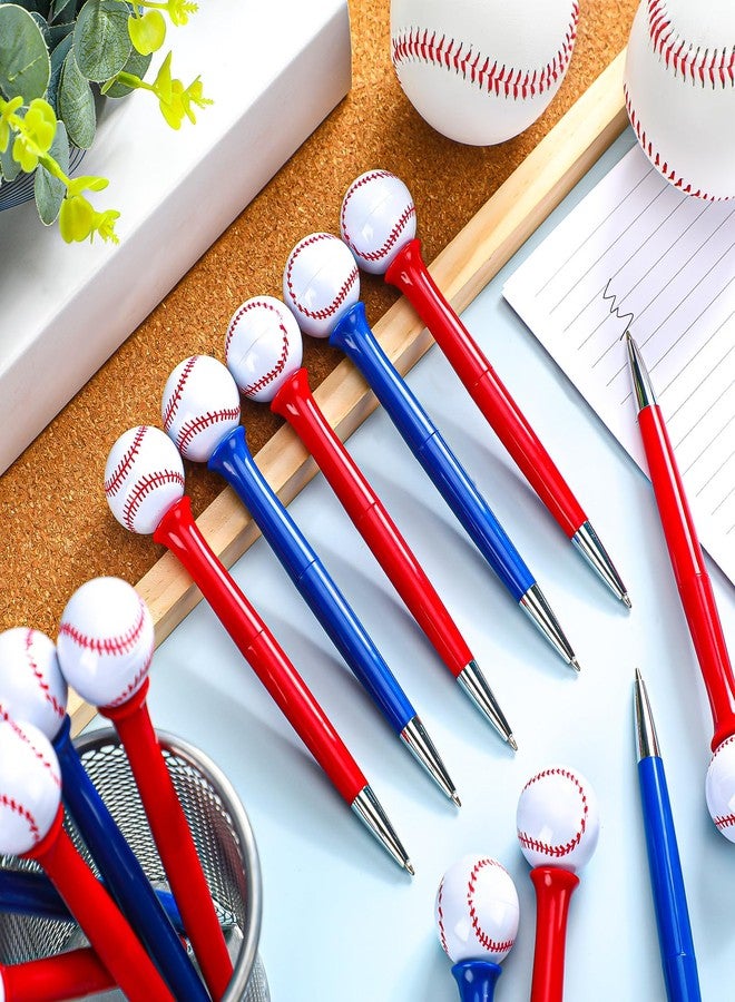Sayglossy 30 Pcs Basketball Baseball Softball Sports Themed Writing Ballpoint Pens for Birthday Office Desk Reward Supplies(Baseball) - Image 4