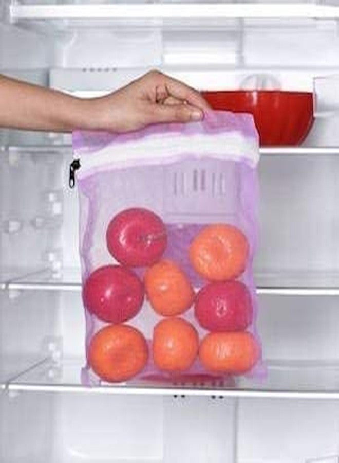 NEXTPRO Eco Friendly Produce Fridge Storage Bags Reusable Mesh &Net Vegetable Storage Bags for Fridge Vegetable Fruit Bag for Grocery Shopping & Washable Reusable ziplock bags 6 - Image 3