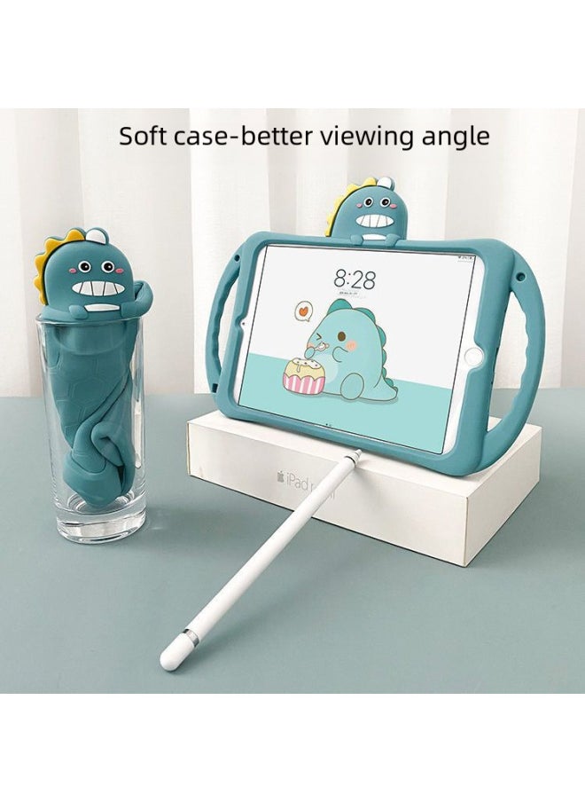 Protective Case For Apple Tablet Ipad10/silicone Mini1/2/3 Soft Pro4/5air Generation Shell-Color:Portable Dinosaur [with Bracket]]-Applicable Model:pro11 2018/2020/2021  - Image 2
