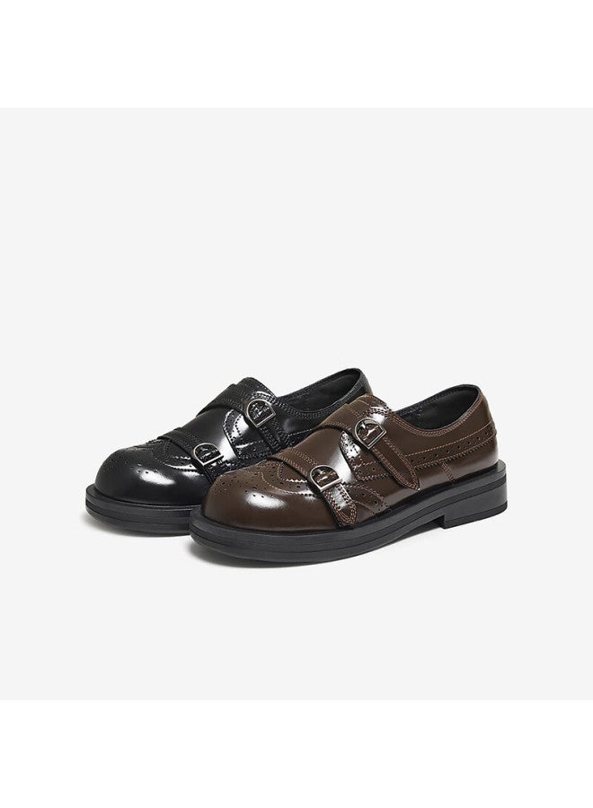 Basto 26 Spring Loafers Simple College Style Women's Flats D3521am6 Black 37 - Image 4