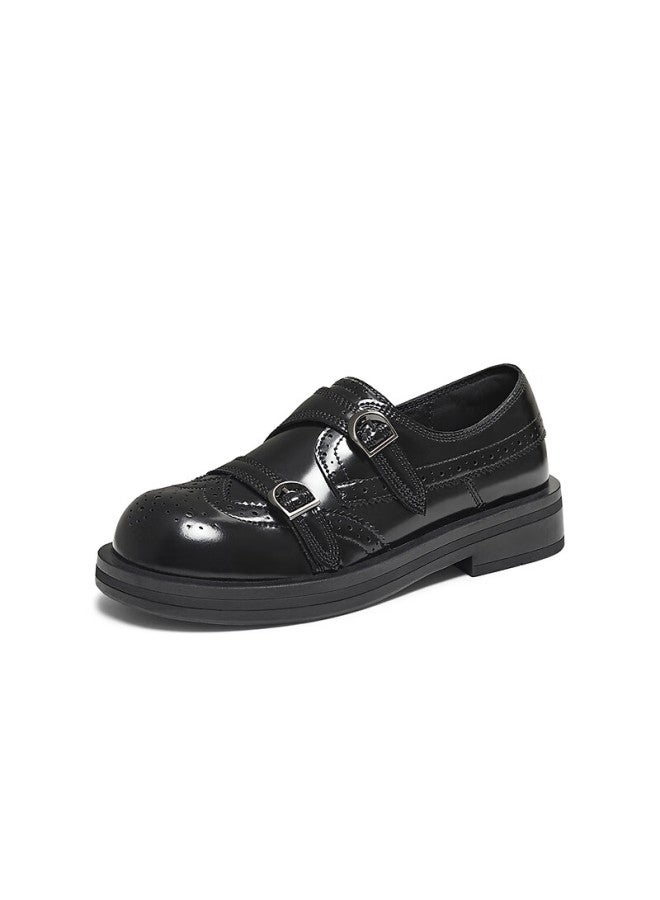 Basto 26 Spring Loafers Simple College Style Women's Flats D3521am6 Black 37 - Image 3